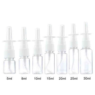 플라스틱 안개 30ml 다시 채울 수 있는 비강 분무제 병