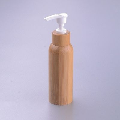 비어 있는 로션 펌프 대나무 화장품 용기체 로션 병  안쪽 플라스틱 120 밀리람베르트