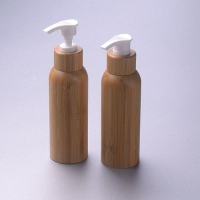 비어 있는 로션 펌프 대나무 화장품 용기체 로션 병  안쪽 플라스틱 120 밀리람베르트