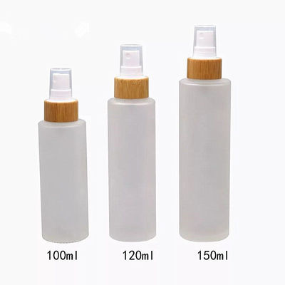 대나무 캡 화장품 용기체 Dia 37mm* H95mmn과 50이지 밀리람베르트 유백 유리 병