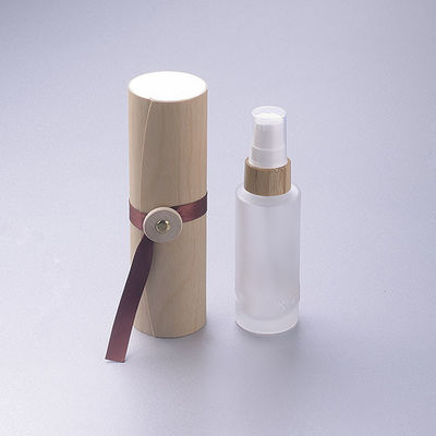 대나무 캡 화장품 용기체 Dia 37mm* H95mmn과 50이지 밀리람베르트 유백 유리 병
