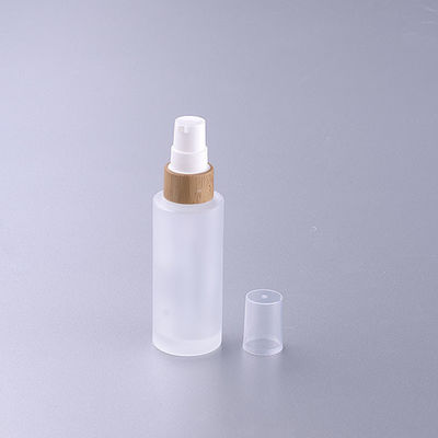 대나무 캡 화장품 용기체 Dia 37mm* H95mmn과 50이지 밀리람베르트 유백 유리 병