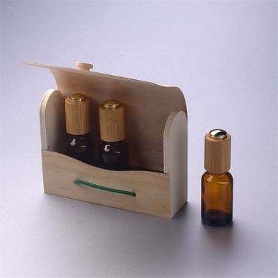대나무 아이들 저항하는 점적기  대나무 상자와 글라스 정유 병