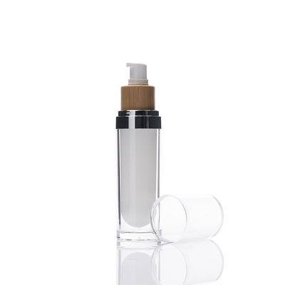 100ml 대나무 에어리스 펌프 병 화장품 친환경 로션 크림 용기