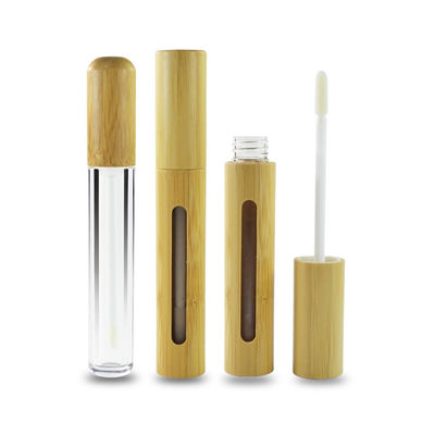 화장품 용기를 위한 빈 친환경 6ml 대나무 립글로스 립스틱 튜브
