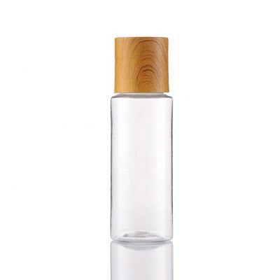 60ML 명확한 플라스틱 애완 동물 고품질 대나무 화장용 병 빈 로션 병